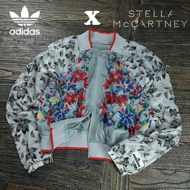 [아디다스 X 스텔라맥카트니] 플라워 패턴 블루종 자켓 M19861
