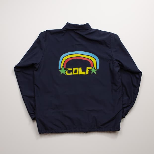 15FW 골프왕 레인보우 코치자켓 네이비