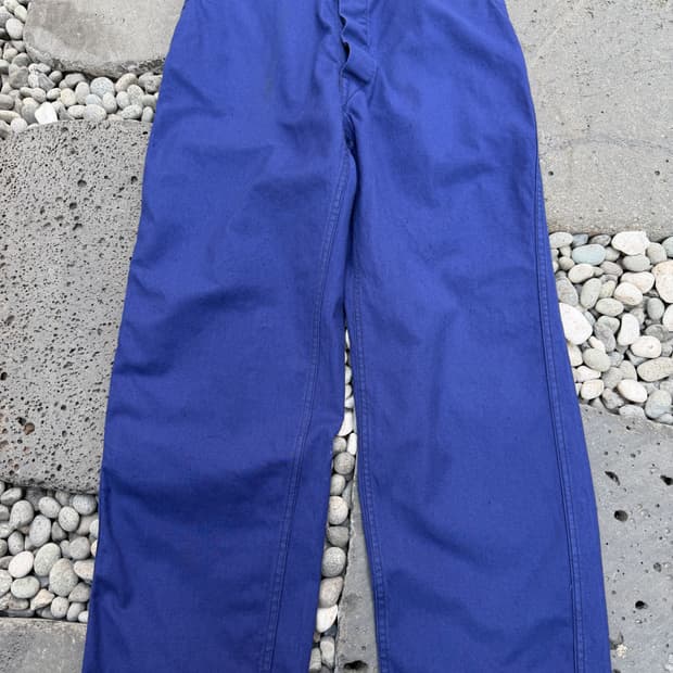 OLD VINTAGE NAVY BLUE WIDE 빈티지 프렌치워크팬츠