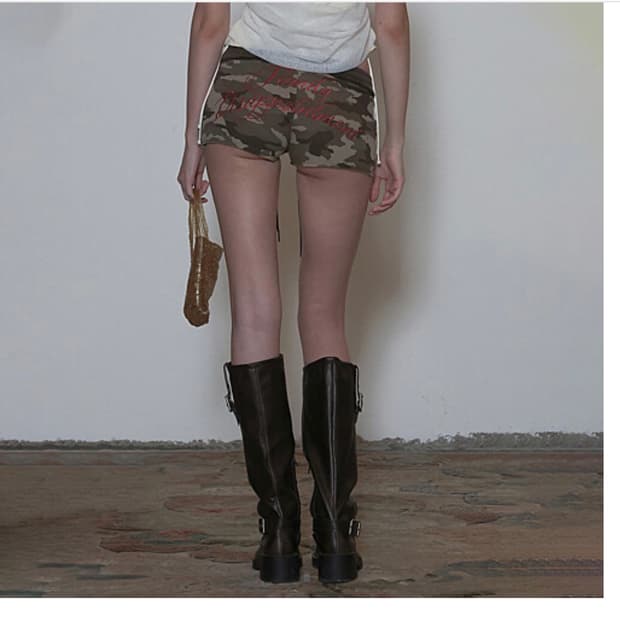 스컬프터 카모플라쥬 쇼츠 camouflage shorts forest
