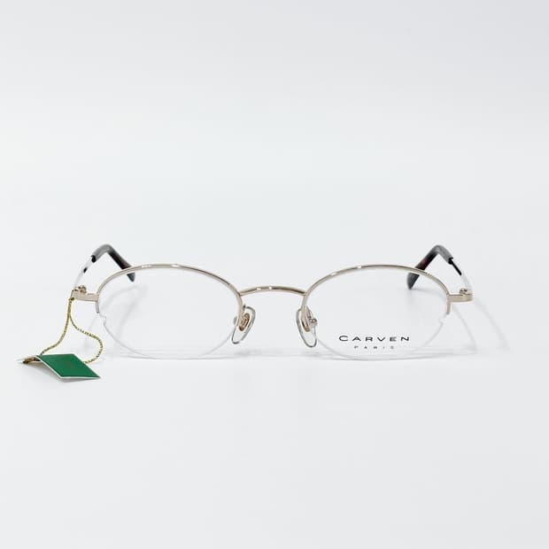 키지클럽 CARVEN 골드 반무테 데드스탁 빈티지안경