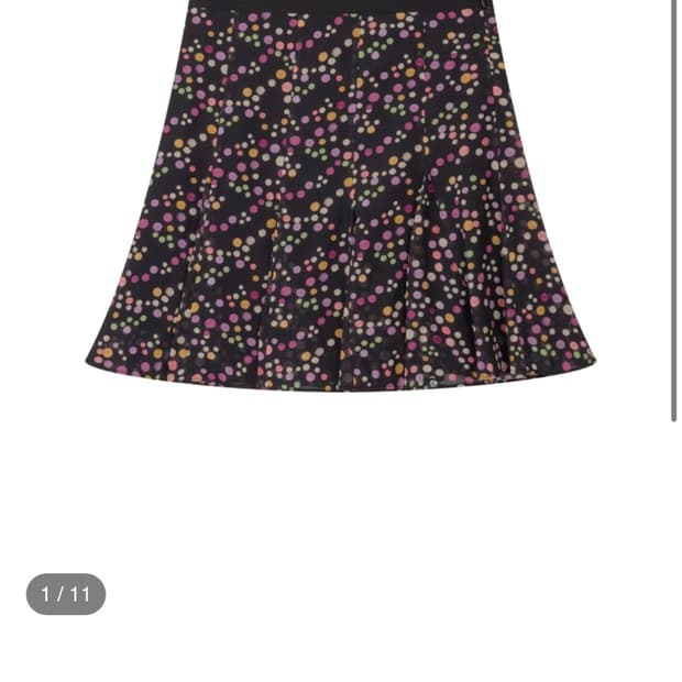 구해요) 어스지구 VINTAGE CHIFFON MIDI SKIRT