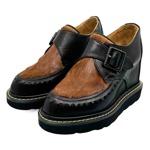 Mihara Yasuhiro Leather Wage Heels/ 235