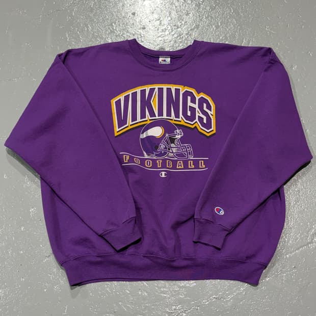 90s Champion MIENNESOTA VIKINGS 스웻셔츠