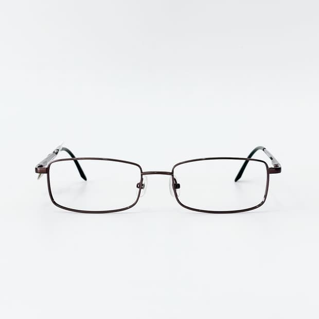 MAJOR 브라운 반무테 데드스탁 빈티지안경