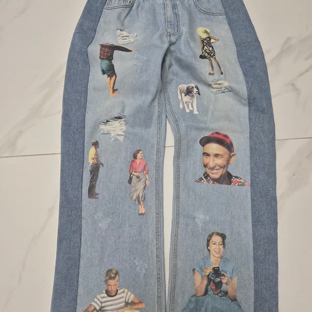 유쓰배쓰 리폼 데님바지