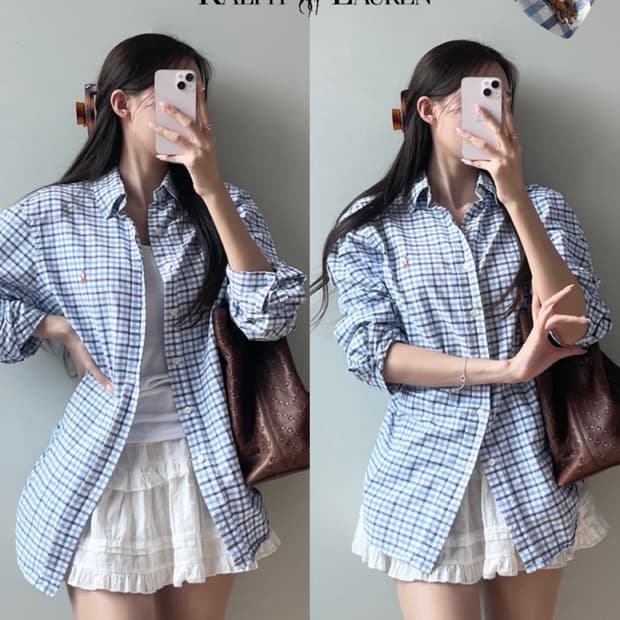 폴로 체크 셔츠 
