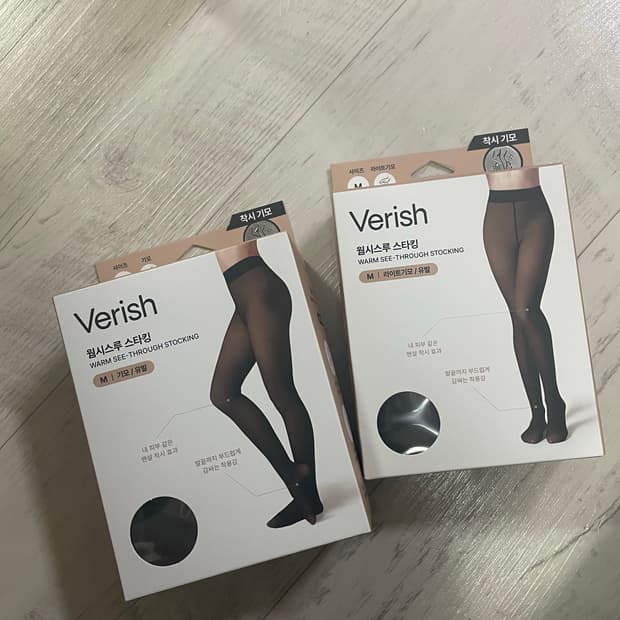 (새상품) 베리시 웜 시스루 스타킹 M
