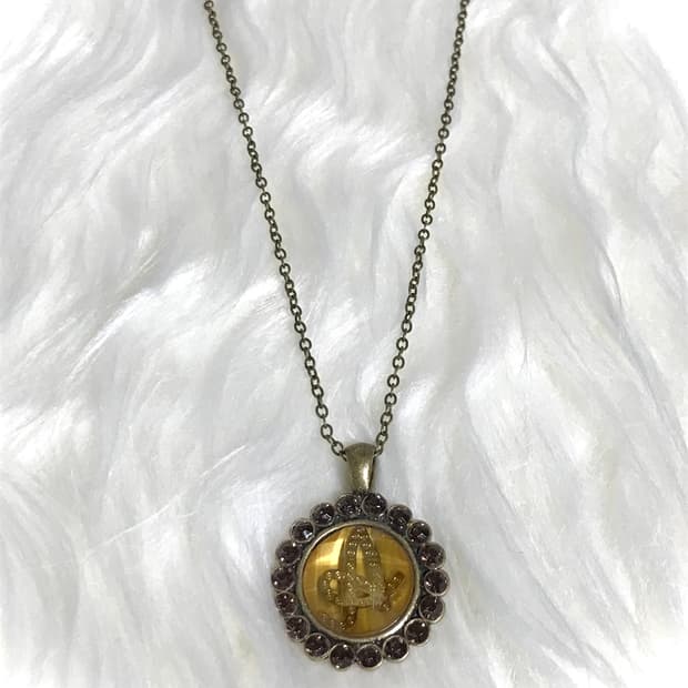 빈티지 헤이세이 갸루 엔틱 골드 롱 드롭 체인 목걸이