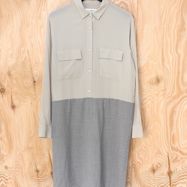 메종 마르지엘라 15f/w 실크 울 원피스