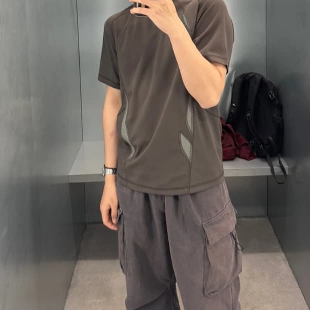 Sansan Gear Flowing Panel T-Shirt Mud Kh