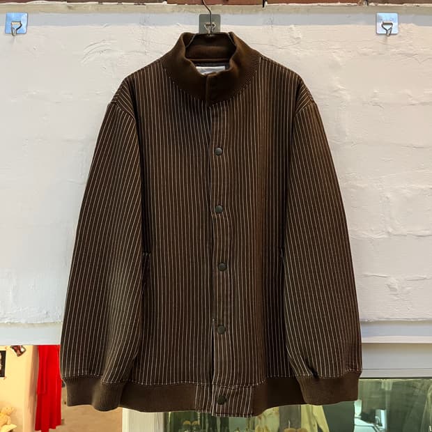 Takeo Kikuchi 브라운 스트라이프 블루종 자켓 3