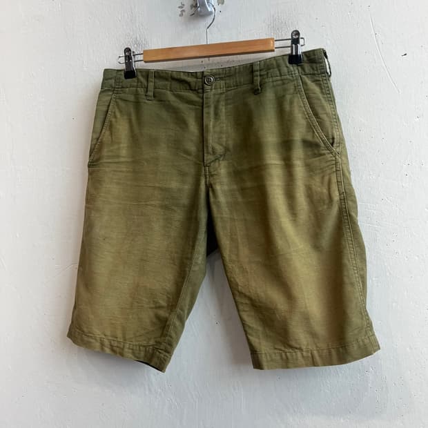 울리치 페이드 올리브 립스탑 쇼츠 반바지 Made in USA