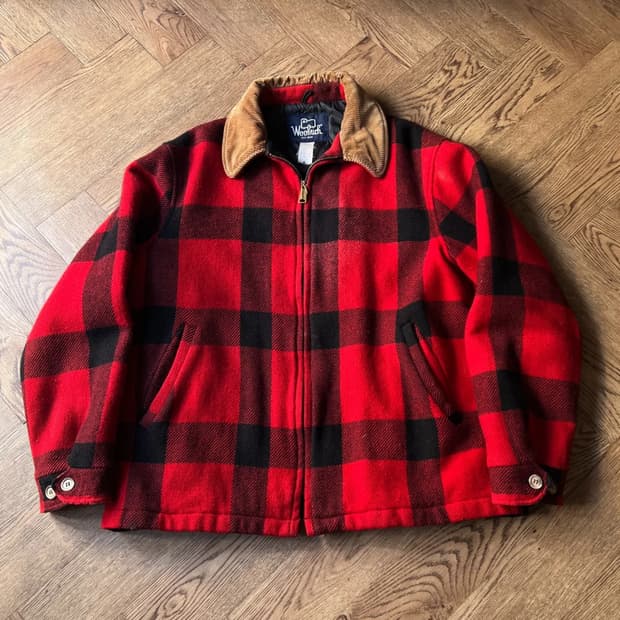 [L]80's 울리치 Made in USA 버팔로체크 신슐레이트 울 자켓