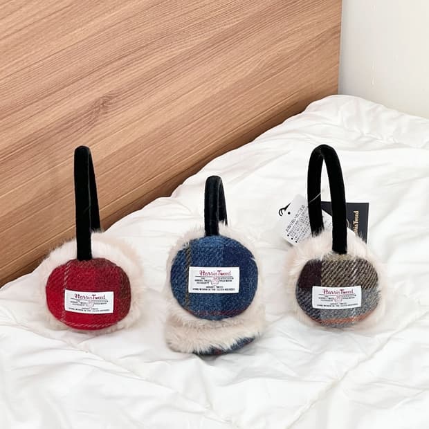 [새상품]  harris tweed / 해리스트위드 원단 귀마개 3종 