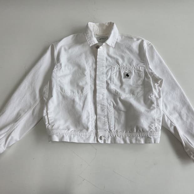 커버낫 트러커 캐주얼 데님 자켓 화이트 M