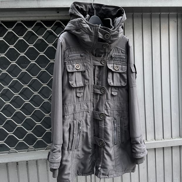 Gimmick multi pocket grunge jacket