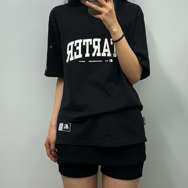 스타터 블랙 반팔 티셔츠
