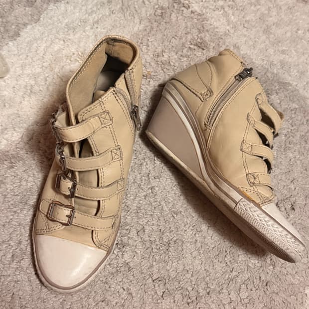 아쉬 웨지힐스니커즈 36