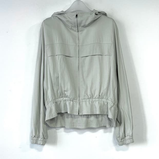 SJSJ 프릴 헴 후드 집업