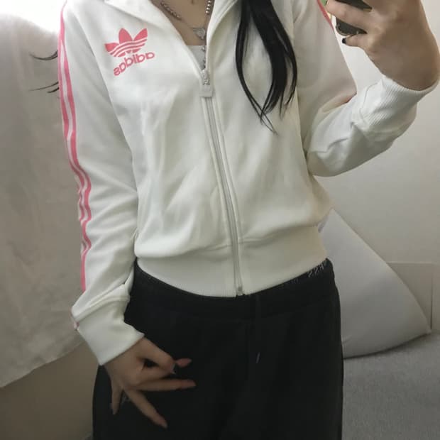 아디다스 00s 흰핑 후드 플락 져지