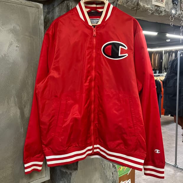 챔피온 빅 로고 트랙 자켓 레드 L  #csz2508