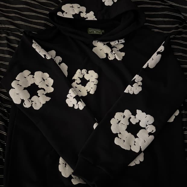 데님티어스 블랙 후드티