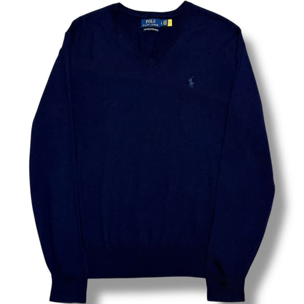 Polo Ralph Lauren 메리노울 브이넥 니트