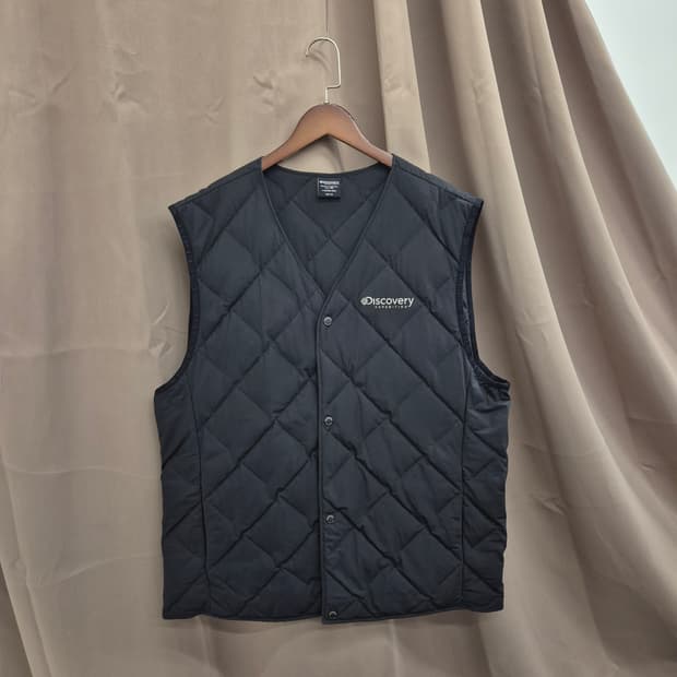 디스커버리 퀄팅 패딩 조끼 110