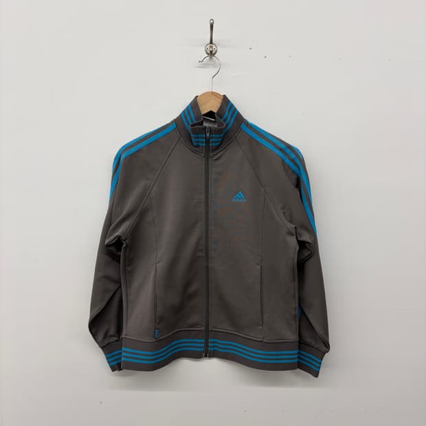 아디다스 삼선 트레이닝 자켓 그레이 여성 XS
