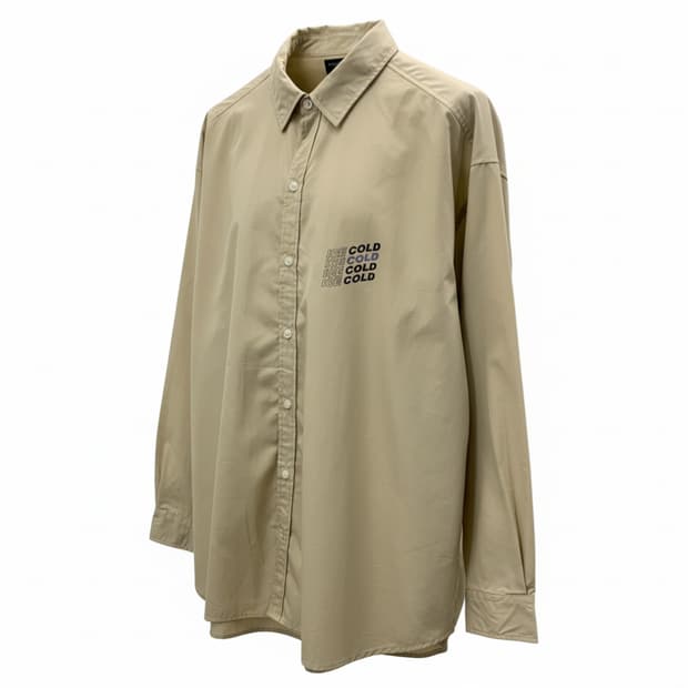 백넘버 ICECOLD 프린팅 셔츠 1714