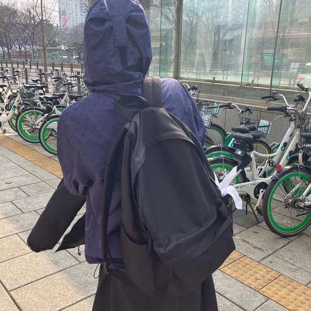 사파리스팟 도트 바람막이 네이비