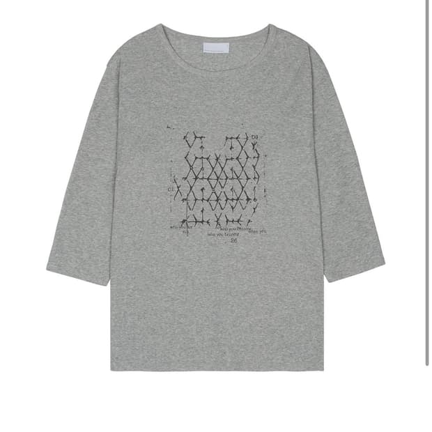 [12시간 판매] LATTICE T-SHIRT [MELANGE G