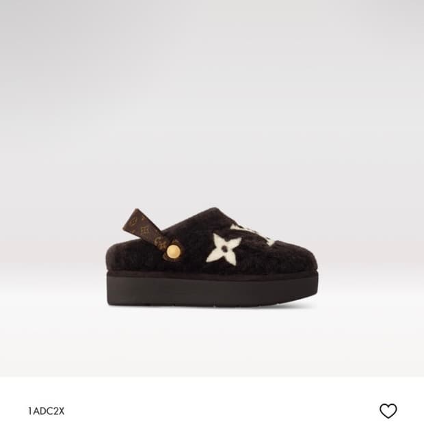 루이비통, 아스펜 컴포트 시어링 뮬 브라운 37사이즈