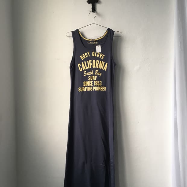 Lettering printing maxi onepiece
