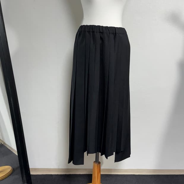 18aw 블랙 꼼데가르송 멀티 플리츠 스커트 s