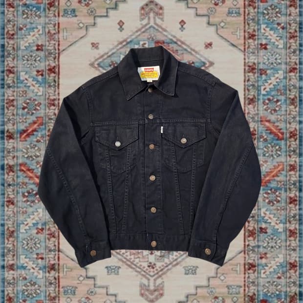 90s Levi's Vintage 블랙 트러커 자켓 36