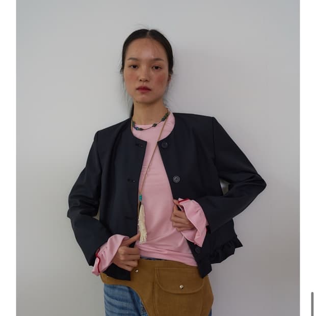 아우어솔티 rosemoss 자켓 다크네이비