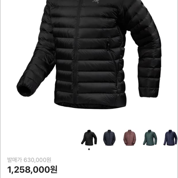 아크테릭스 세륨 자켓 블랙 L사이드