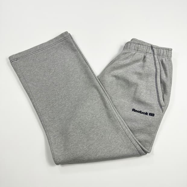 리복 클래식 올드스쿨 와이드 스웻팬츠 그레이 M