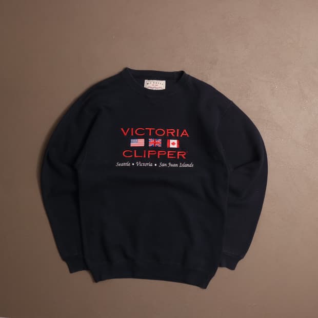 90's USA M.J. Soffe 자수 스웻셔츠 A1430