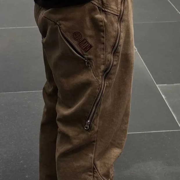 플라스틱프로덕트 투 디비전 포켓 팬츠 브라운