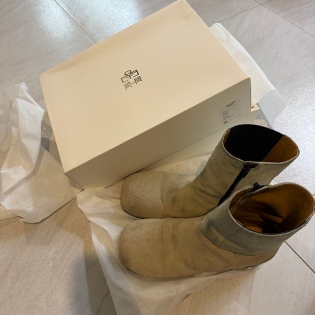 폴리테루 라운드 부츠 베이지 3사이즈