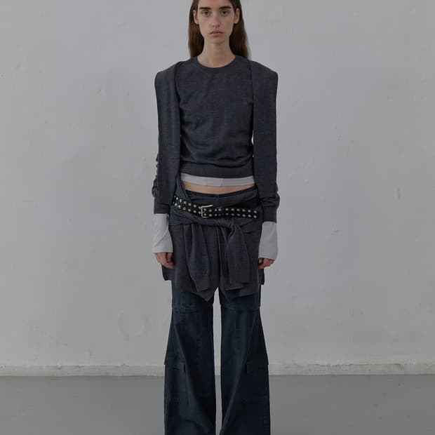 [새제품] lcdc 엘씨디씨 TIED DETAIL KNIT TOP MM