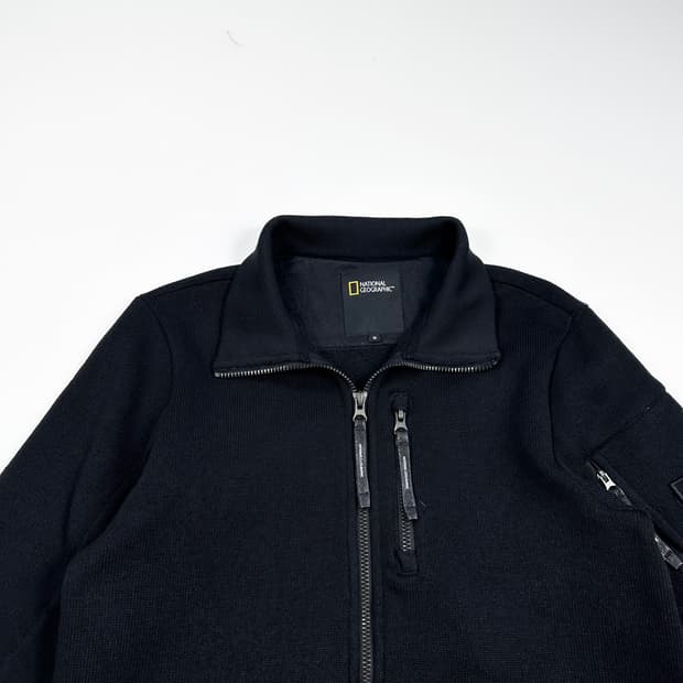 내셔널지오그래픽 와펜 블랙 후리스 자켓 (M 여성추천)