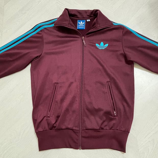 아디다스 파이어버드 버건디 민트 트랙탑 져지 85