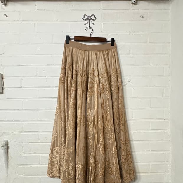 jpn vintage banding long skirt