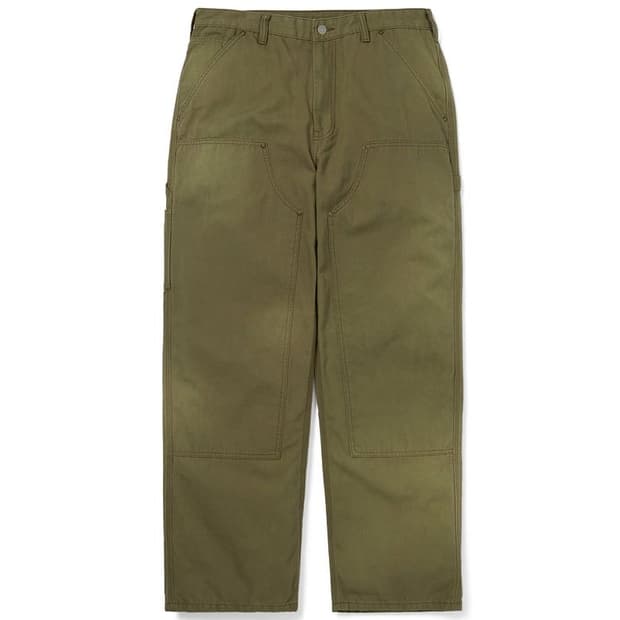 디스이즈네버댓 Bleached Double Knee Pant 카키 L
