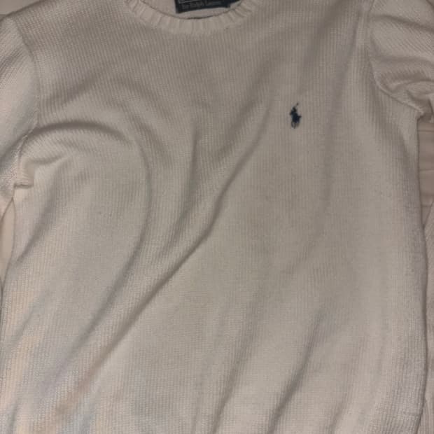 폴로 화이트 니트