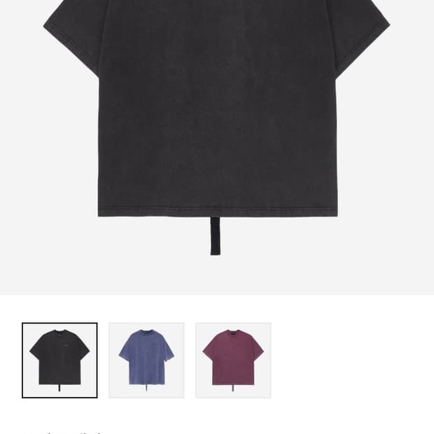 피스미이너스원 빈티지 반팔티 차콜 그레이 색상